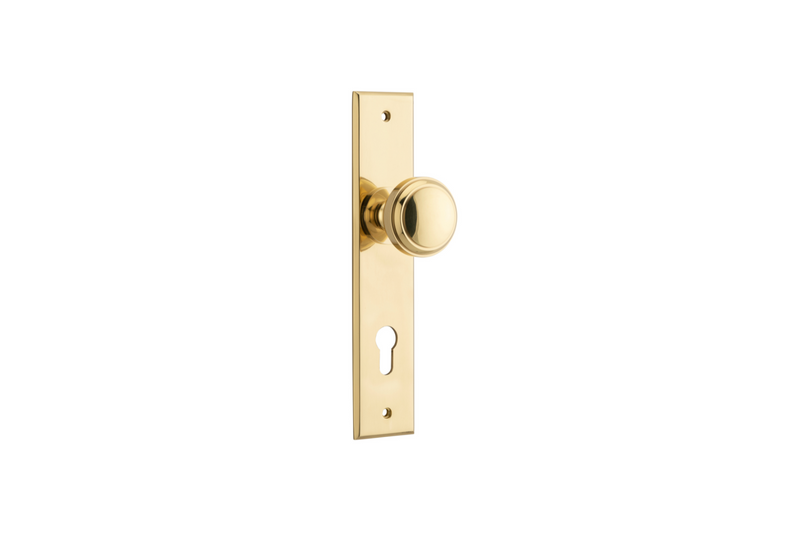 Paddington Knob Chamfered Polished Brass