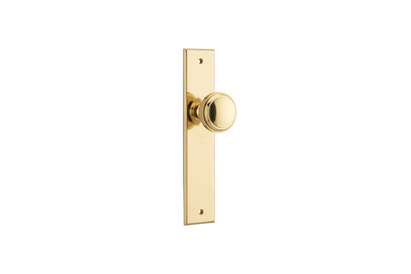 Paddington Knob Chamfered Polished Brass