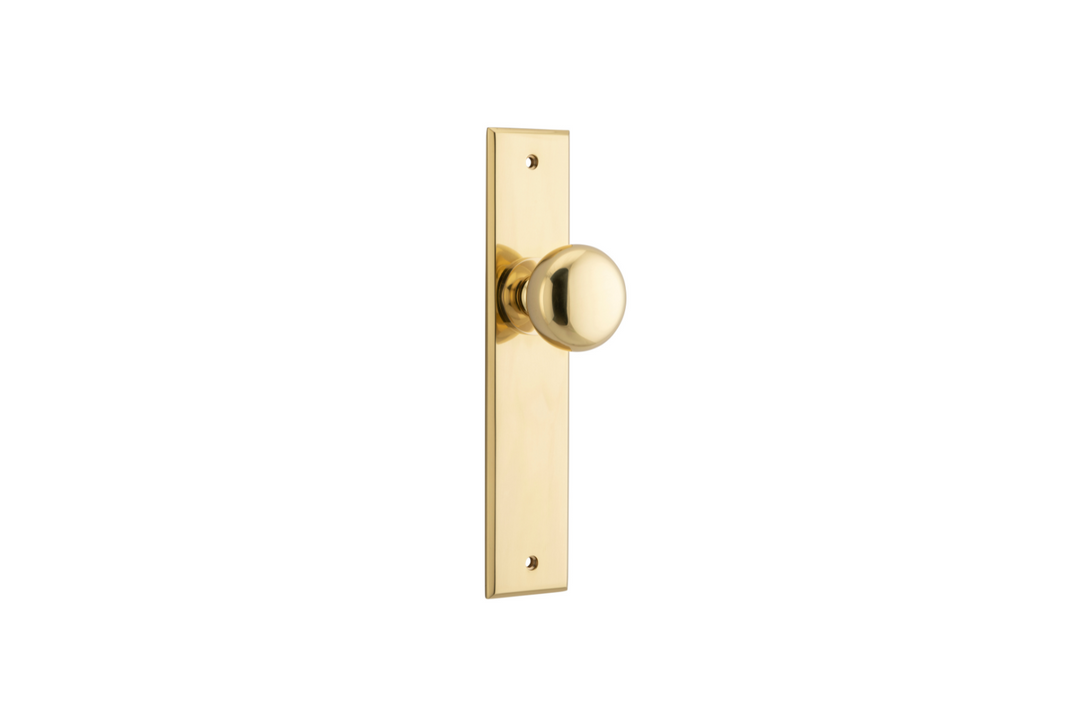 Cambridge Knob Chamfered Polished Brass