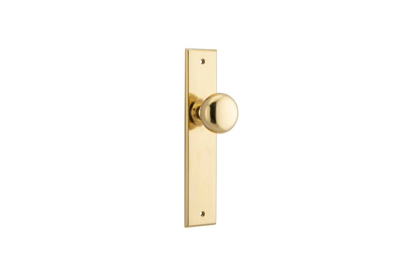 Cambridge Knob Chamfered Polished Brass