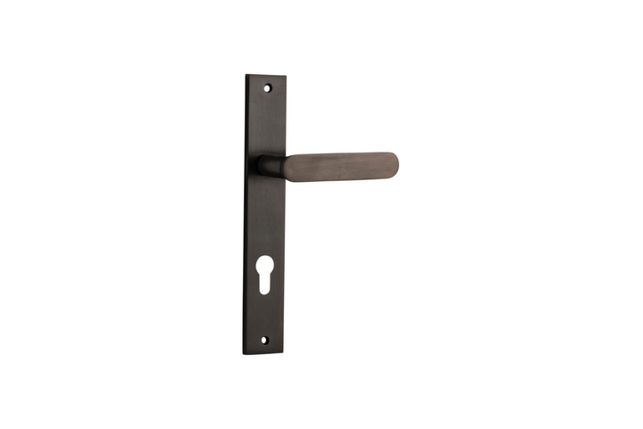 Bronte Lever Rectangular Signature Brass