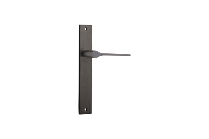 Como Lever Rectangular Signature Brass