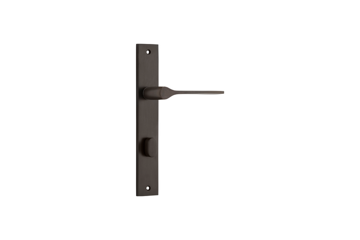Como Lever Rectangular Signature Brass