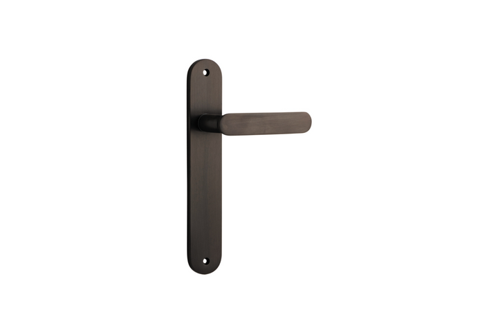 Bronte Lever Oval Signature Brass