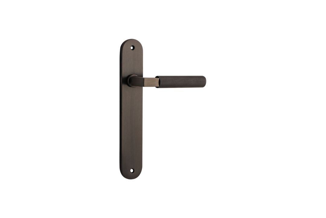 Brunswick Lever Oval Signature Brass