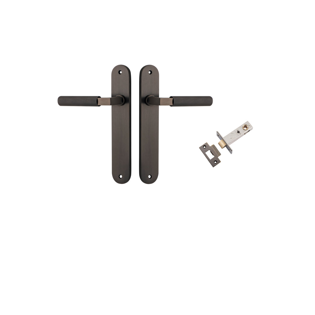Brunswick Lever Oval Signature Brass Passage Kit