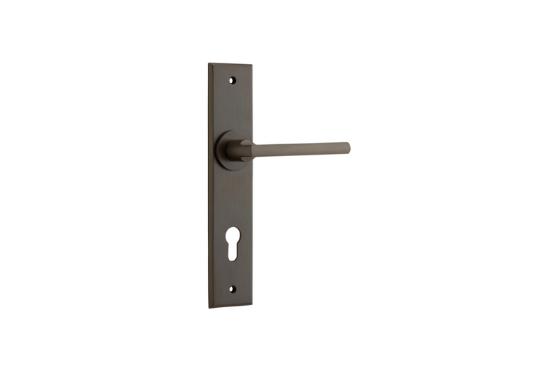 Baltimore Lever Chamfered Signature Brass