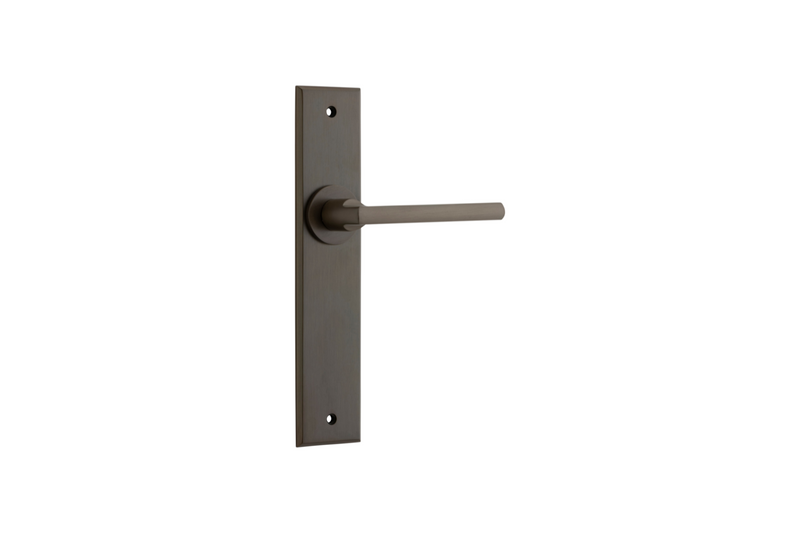 Baltimore Lever Chamfered Signature Brass