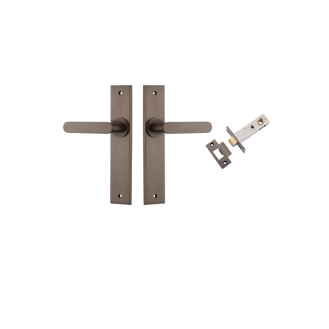 Bronte Lever Chamfered Signature Brass Passage Kit