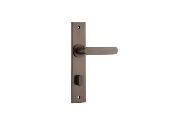 Bronte Lever Chamfered Signature Brass