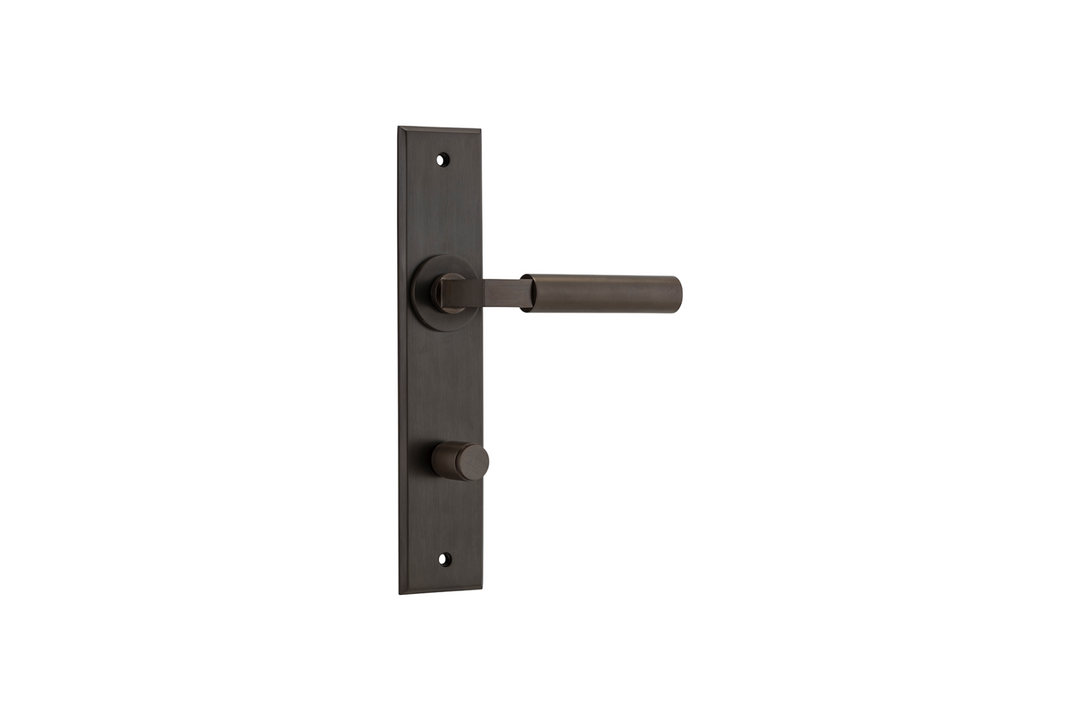Berlin Lever Chamfered Signature Brass