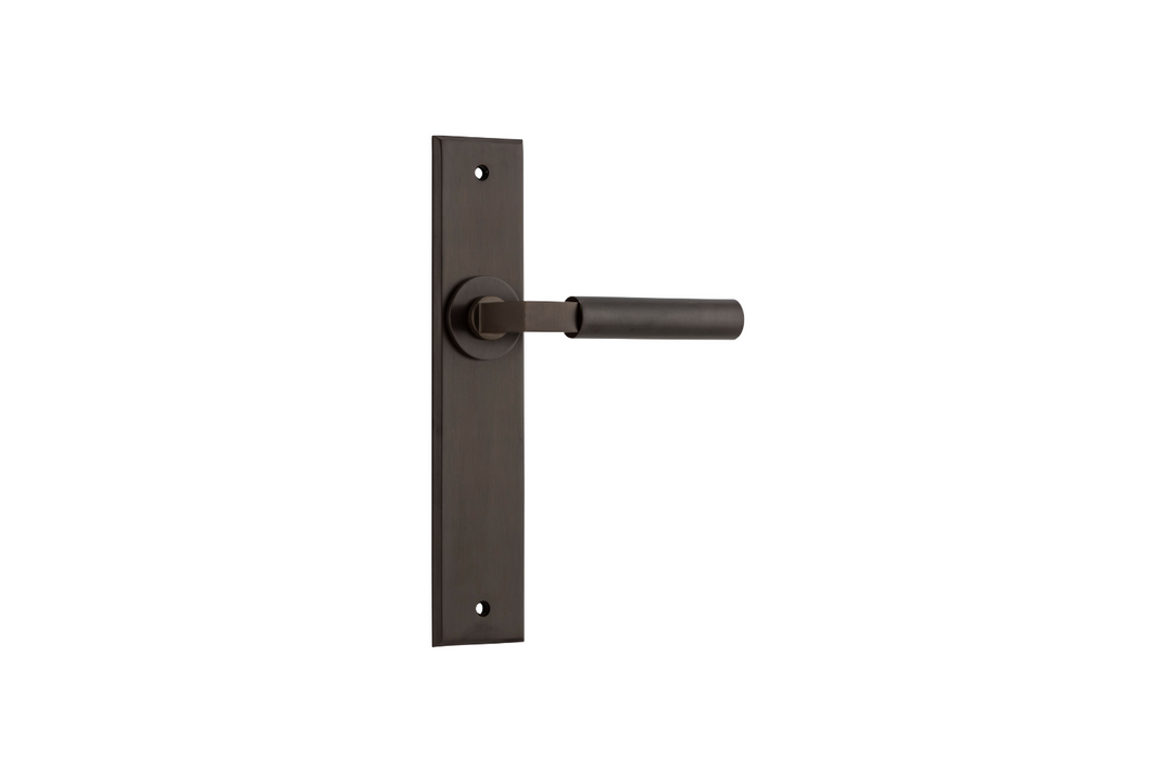 Berlin Lever Chamfered Signature Brass