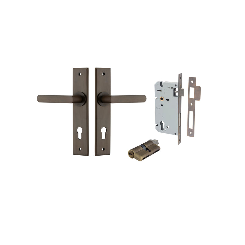 Osaka Lever Chamfered Signature Brass Entrance Kit - Key/Key