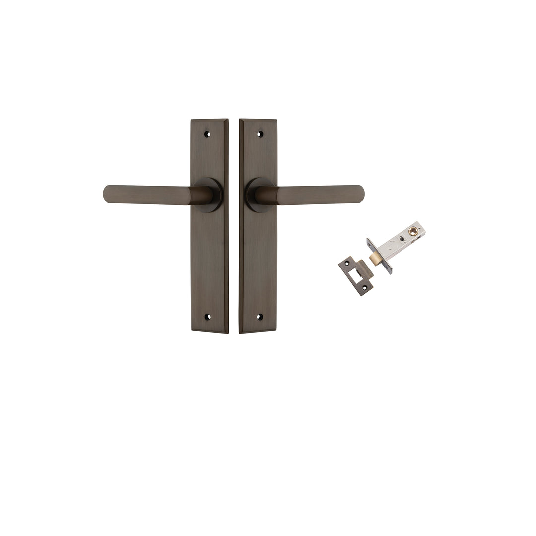 Osaka Lever Chamfered Signature Brass Passage Kit