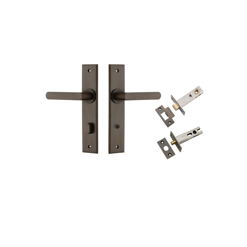 Osaka Lever Chamfered Signature Brass Privacy Kit