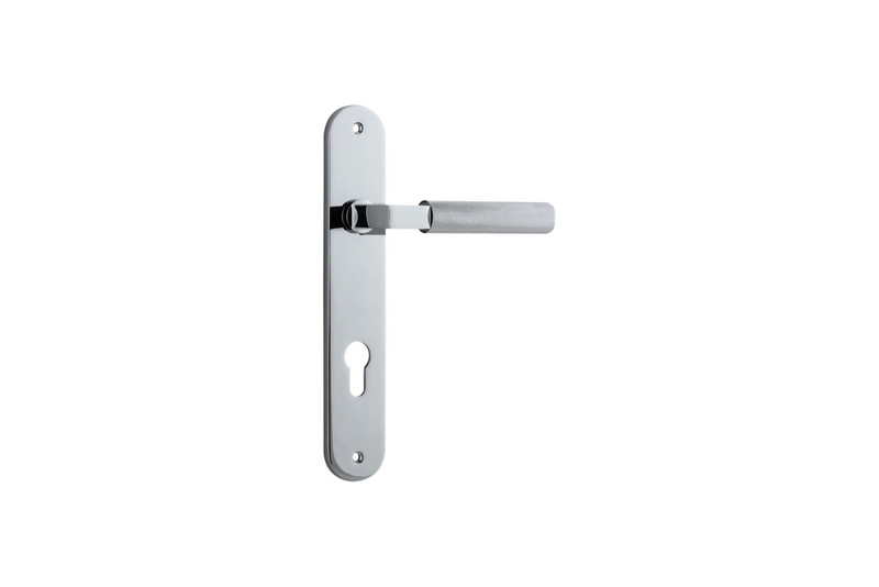 Brunswick Lever Oval Polished Chrome