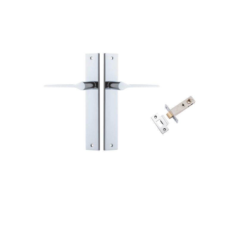 Como Lever Rectangular Polished Chrome Passage Kit