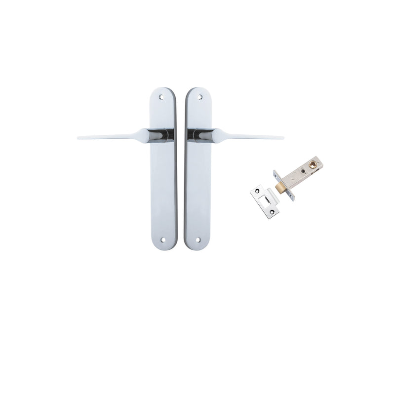 Como Lever Oval Polished Chrome Passage Kit