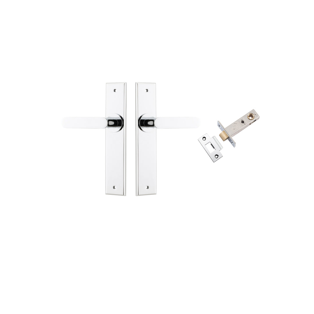 Bronte Lever Chamfered Polished Chrome Passage Kit