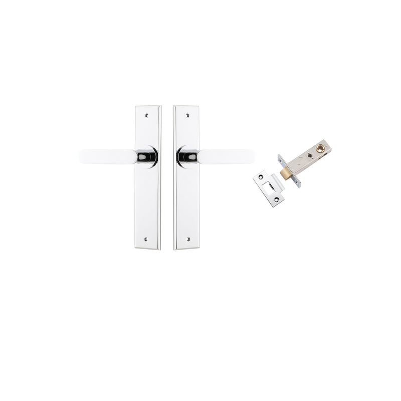 Bronte Lever Chamfered Polished Chrome Passage Kit