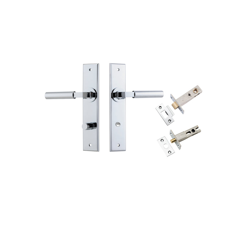 Berlin Lever Chamfered Polished Chrome Privacy Kit