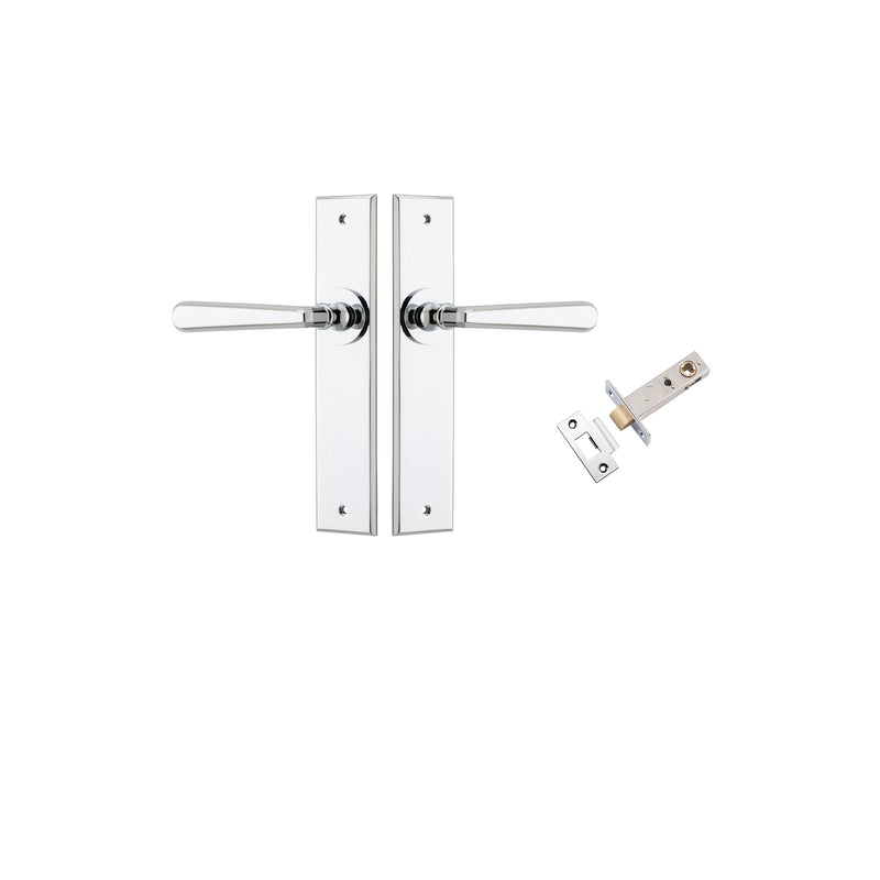 Copenhagen Lever Chamfered Polished Chrome Passage Kit