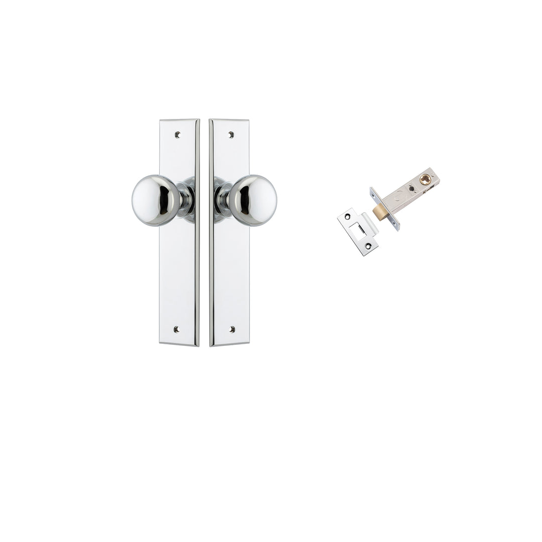 Cambridge Knob Chamfered Polished Chrome Passage Kit