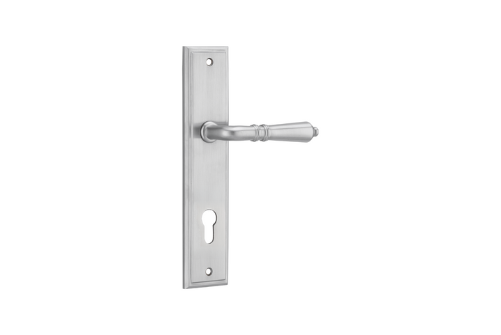 Sarlat Lever Stepped Brushed Chrome
