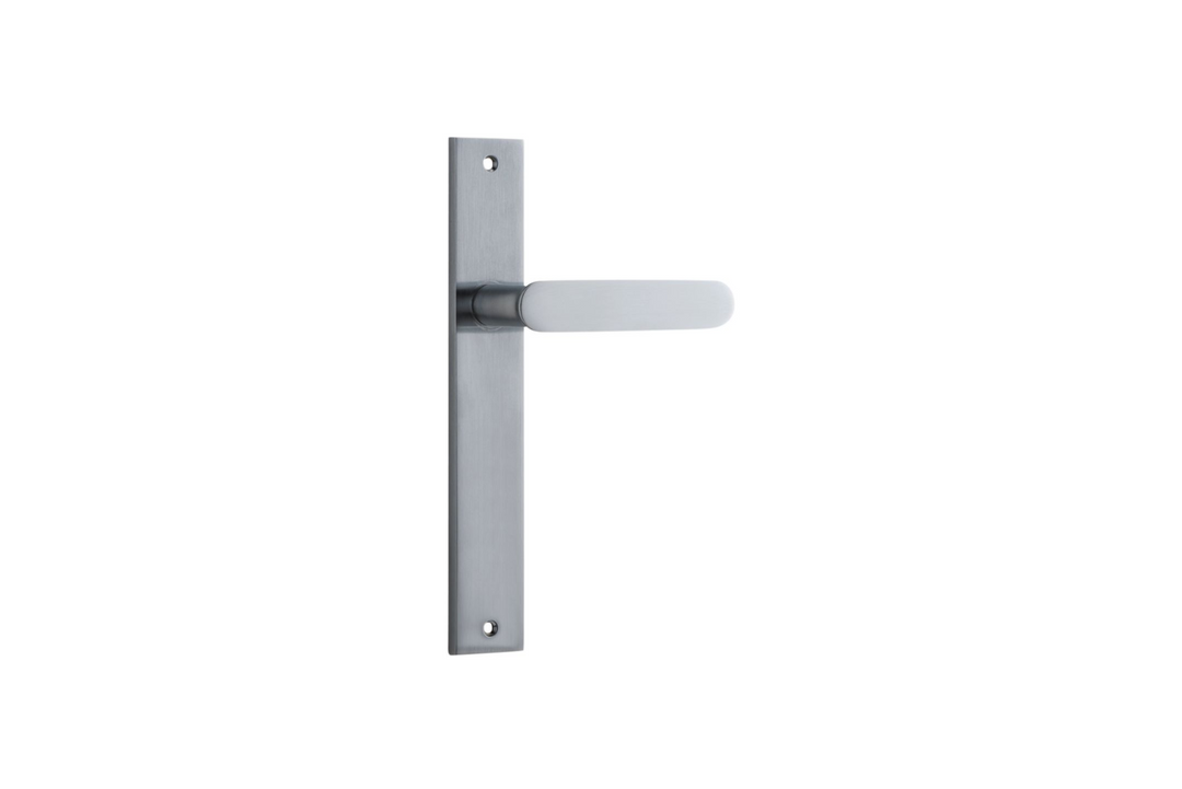 Bronte Lever Rectangular Brushed Chrome
