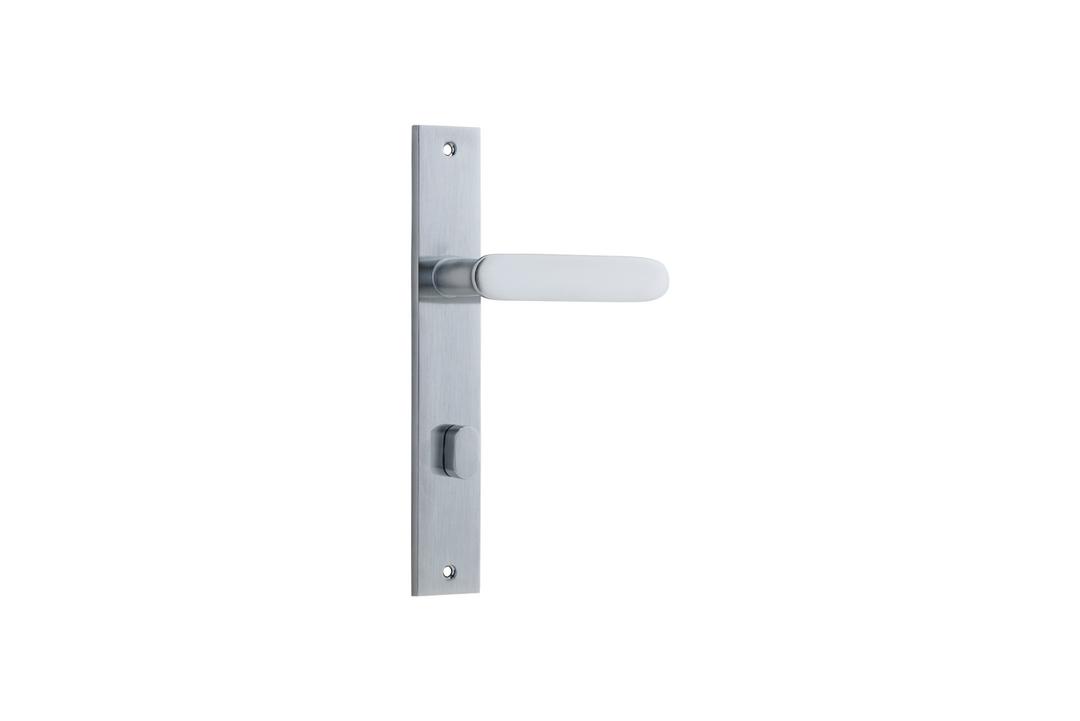 Bronte Lever Rectangular Brushed Chrome
