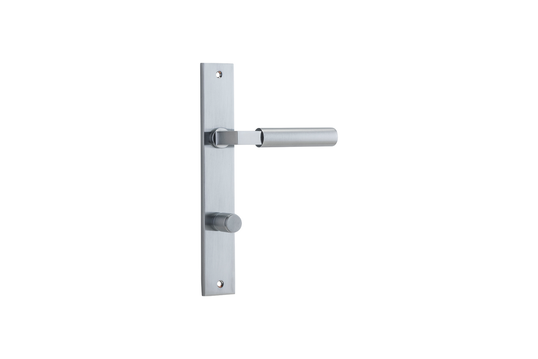 Berlin Lever Rectangular Brushed Chrome