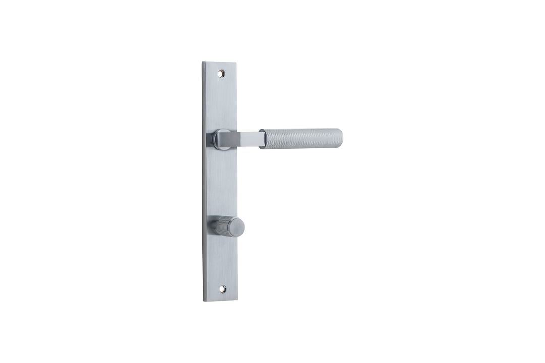 Brunswick Lever Rectangular Brushed Chrome