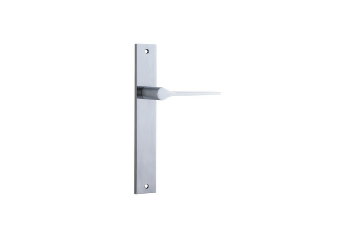 Como Lever Rectangular Brushed Chrome