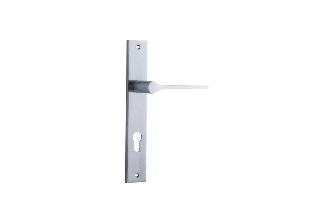 Como Lever Rectangular Brushed Chrome
