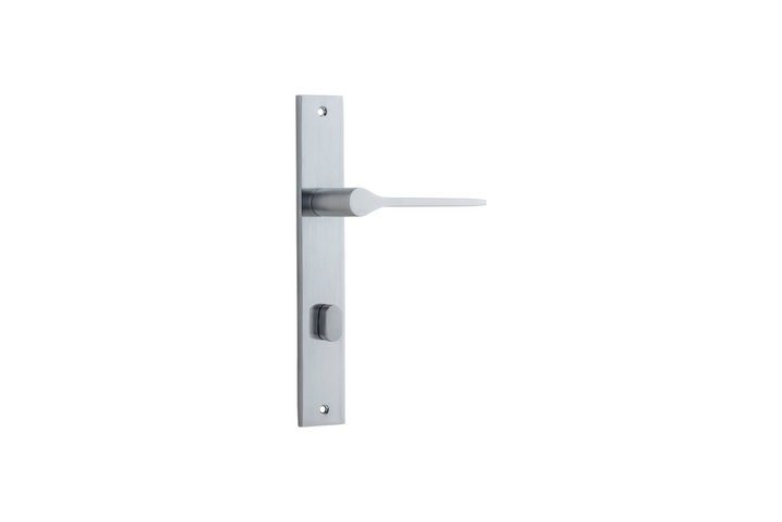 Como Lever Rectangular Brushed Chrome