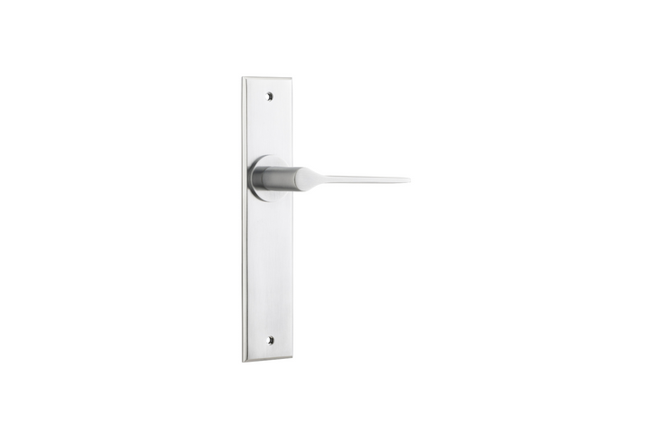 Como Lever Chamfered Brushed Chrome