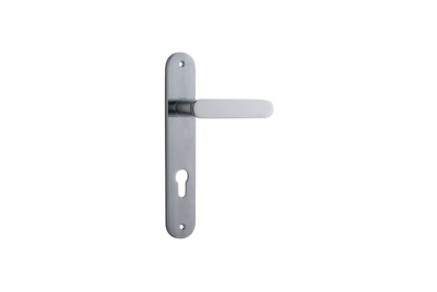 Bronte Lever Oval Brushed Chrome