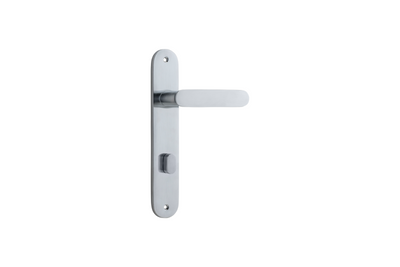 Bronte Lever Oval Brushed Chrome