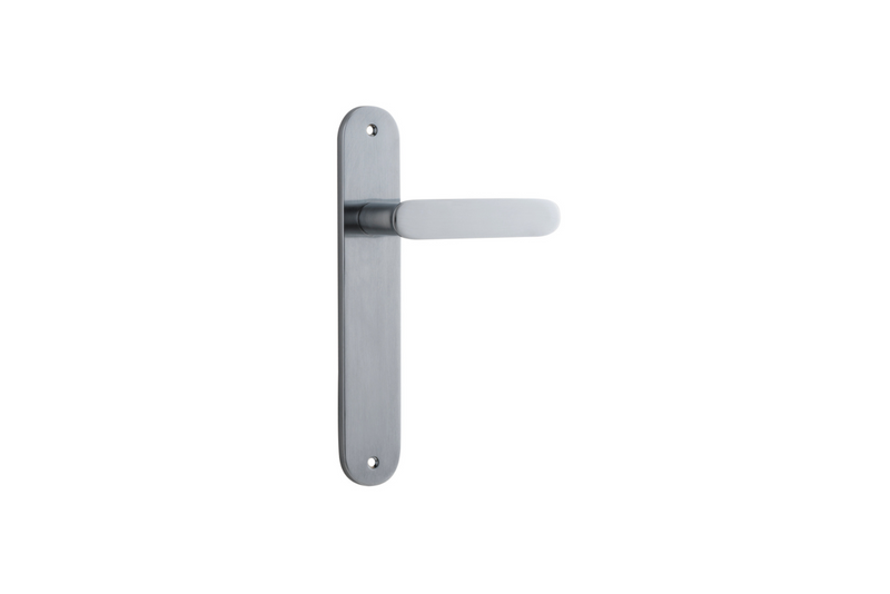 Bronte Lever Oval Brushed Chrome