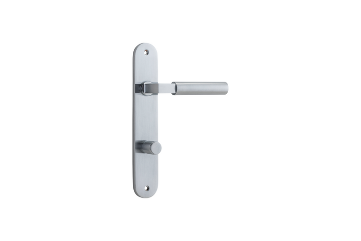Berlin Lever Oval Brushed Chrome