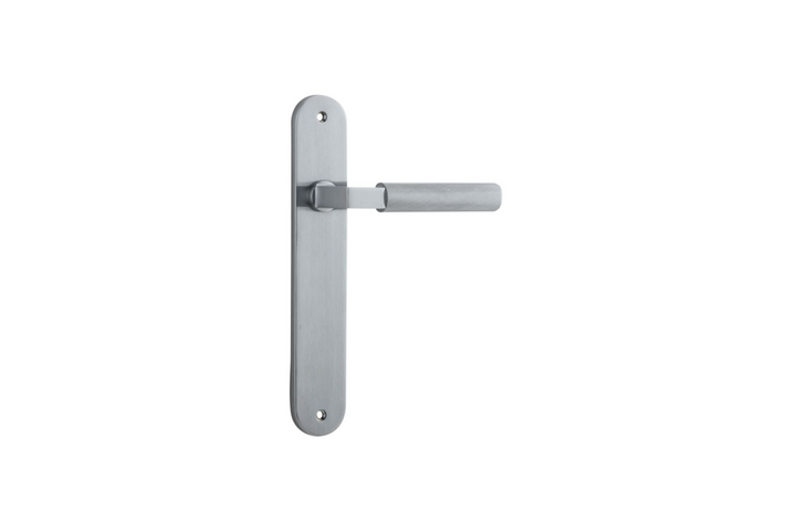 Brunswick Lever Oval Brushed Chrome