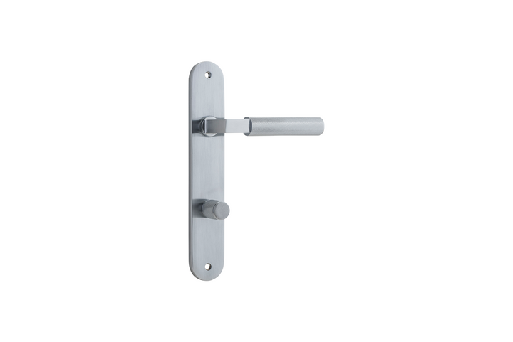 Brunswick Lever Oval Brushed Chrome