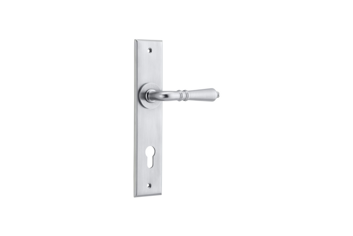 Sarlat Lever Chamfered Brushed Chrome