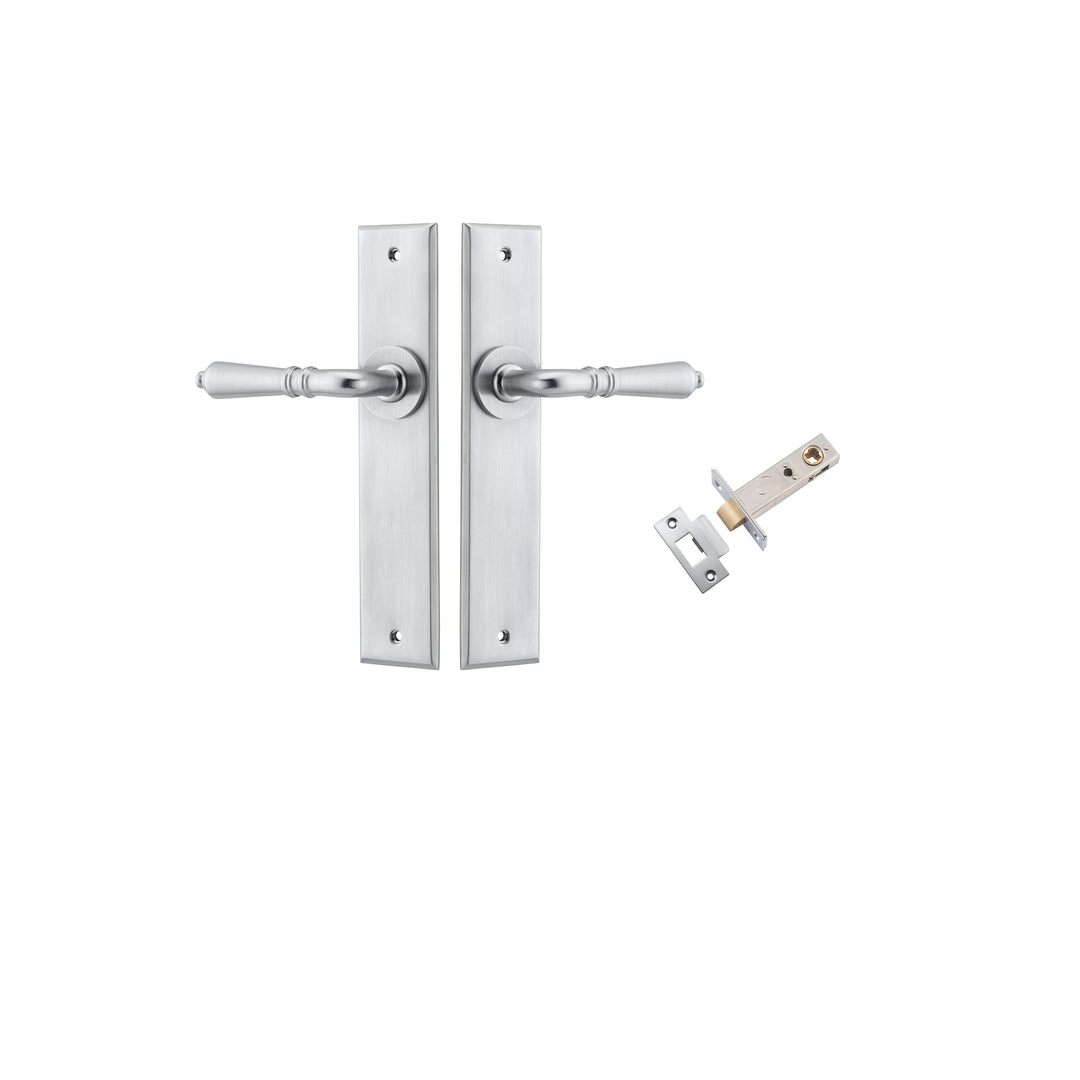 Sarlat Lever Chamfered Brushed Chrome Passage Kit