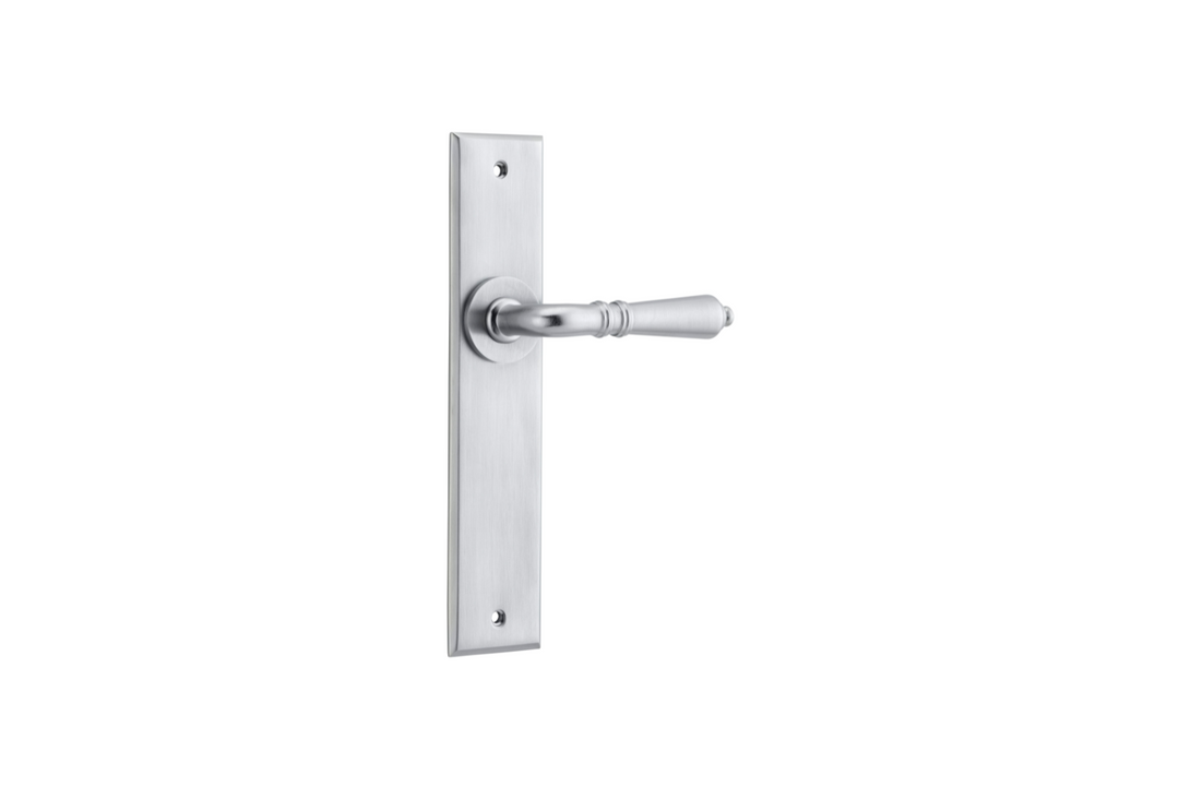 Sarlat Lever Chamfered Brushed Chrome