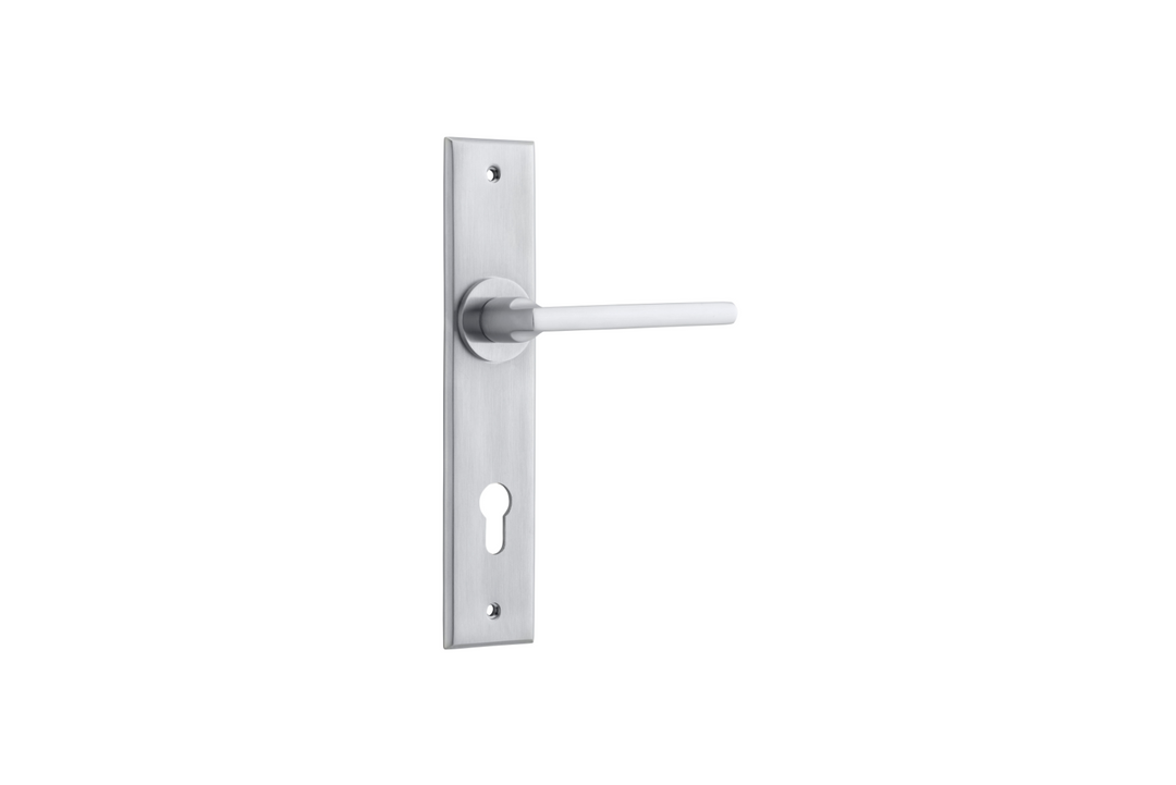 Baltimore Lever Chamfered Brushed Chrome