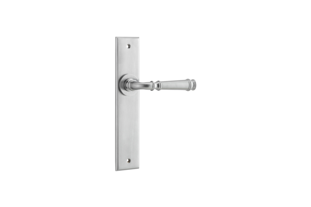 Verona Lever Chamfered Brushed Chrome