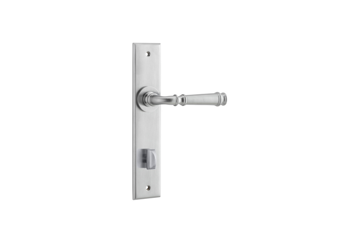 Verona Lever Chamfered Brushed Chrome