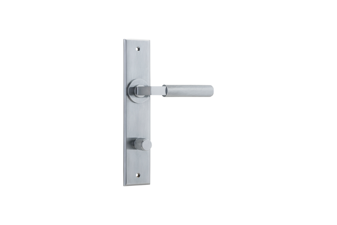 Brunswick Lever Chamfered Brushed Chrome