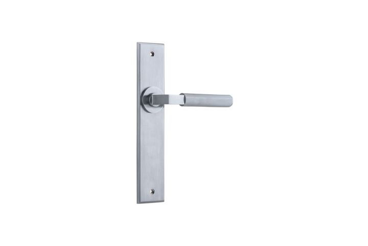 Brunswick Lever Chamfered Brushed Chrome